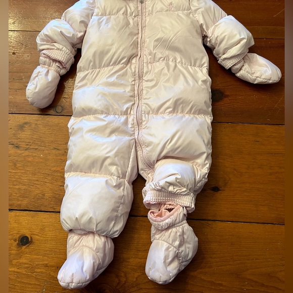 Ralph Lauren Down Puffer Bunting Snowsuit - Picture 2 of 7